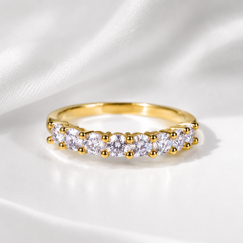 Anillo Eternity de Moissanita en Plata 925