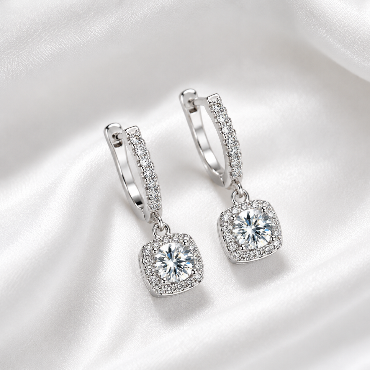 Aretes Celestia Moissanita