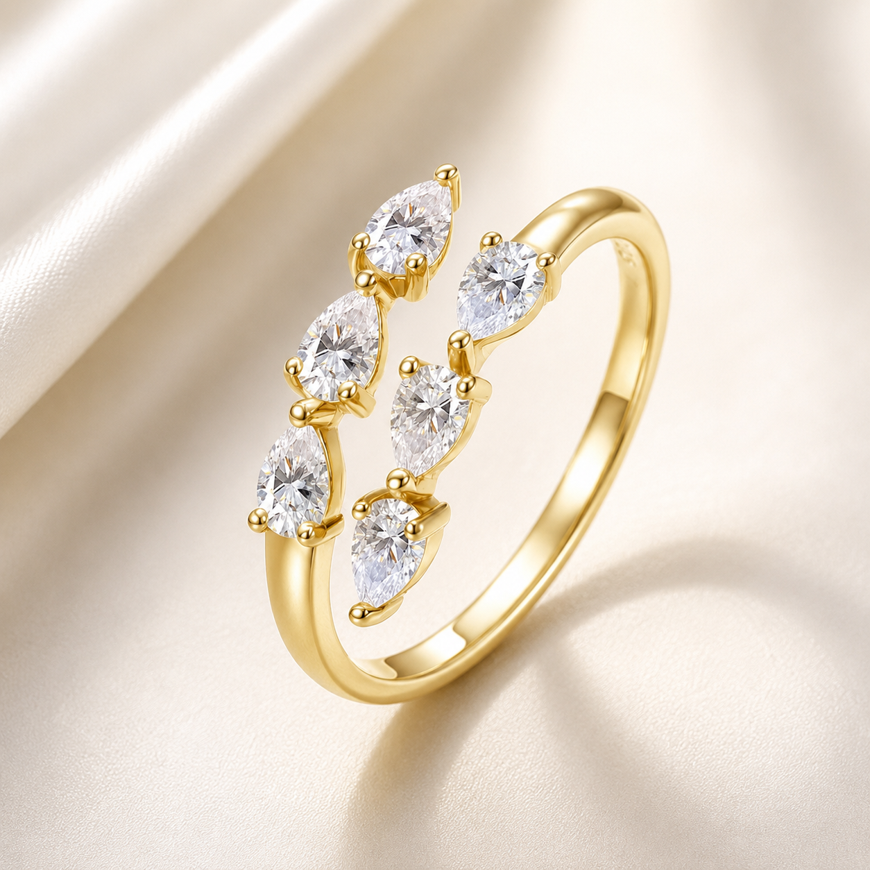 Anillo Crown Moissanita 1.8 CT