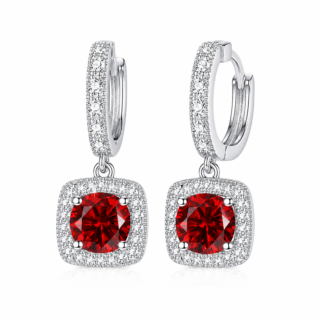 Aretes Celestia Halo de Moissanita