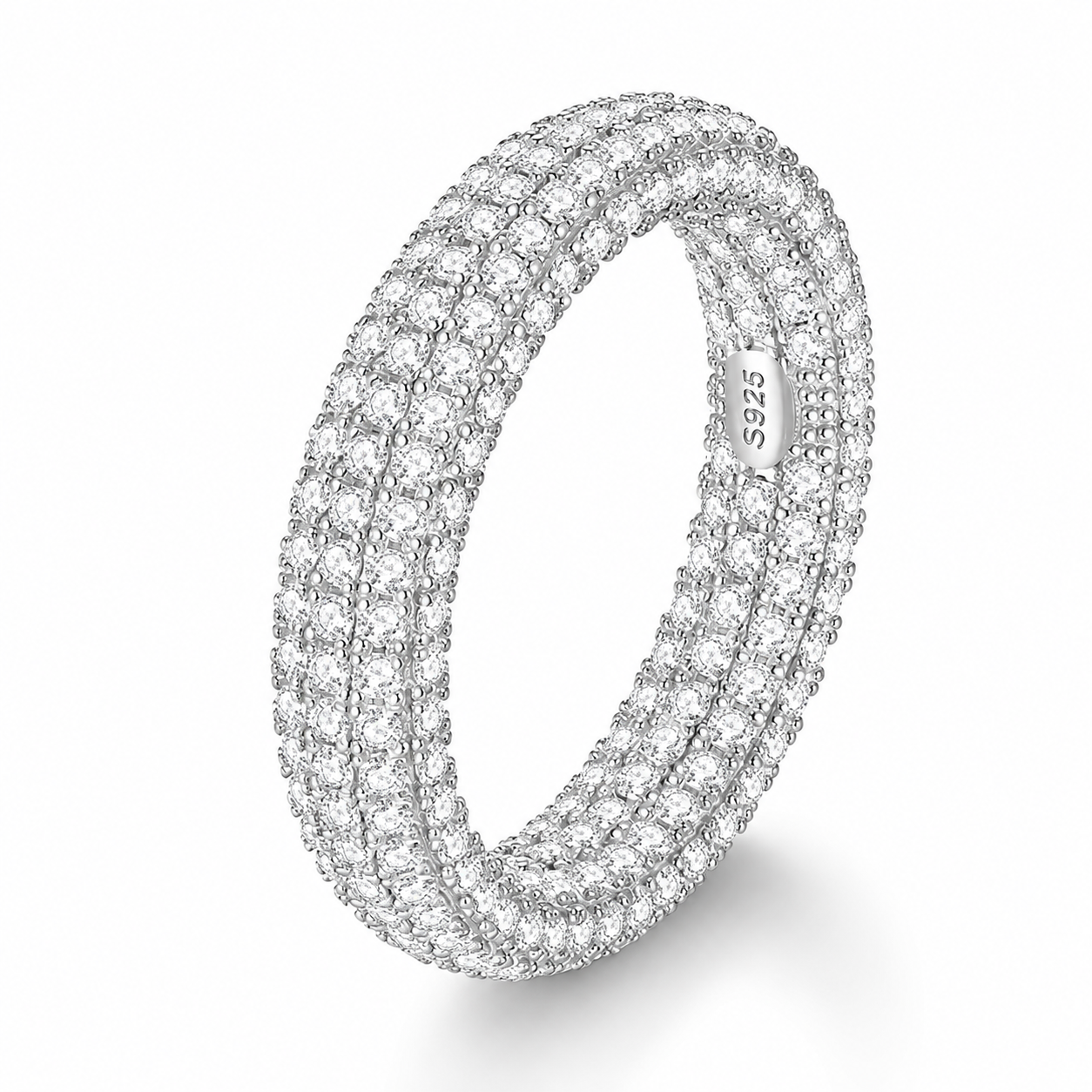 Anillo Aurex Iced de Moissanita