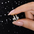 Aretes Aura Brillante de Moissanita