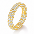 Anillo Aurex Iced de Moissanita