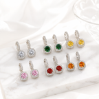 Aretes Celestia Halo de Moissanita