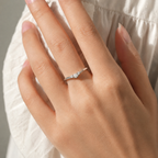 Anillo Vela de Moissanita en Plata 925