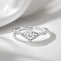 Anillo Aurora de Moissanita 0.50 CT en Plata 925