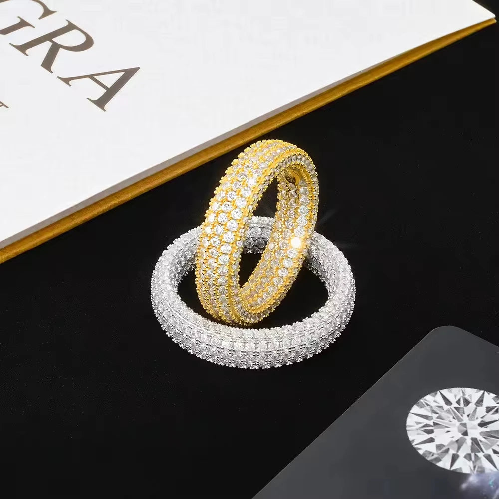 Anillo Aurex Iced de Moissanita