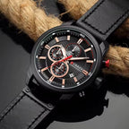 Curren Chronograph Leather Watch