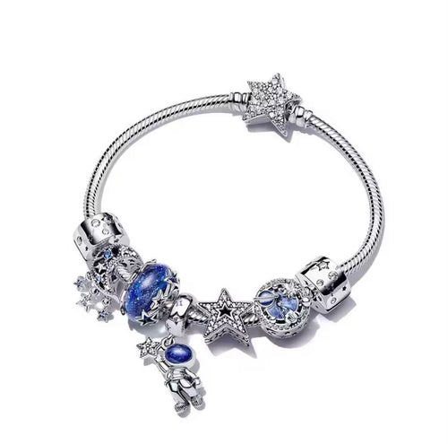 925 Sterling Silver Charm Bracelet — Four Styles