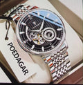 Poedagar Skeleton Two-Tone Watch