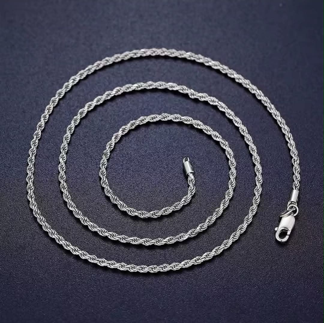 925 Sterling Silver Rope Chain