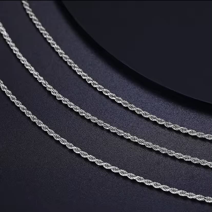 925 Sterling Silver Rope Chain